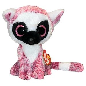 Ty Beanie Boos LeeAnn Lemur Plush Stuffed Animal Toy 100% Ty Silk 6 inch